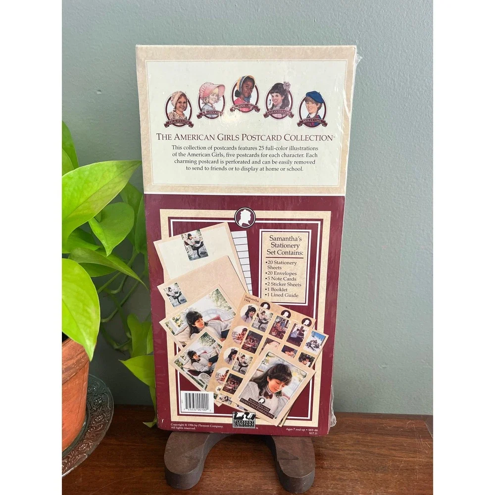 Vintage 1996 American Girl Samantha Stationery Set Postcard Collection Sealed